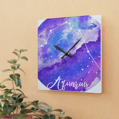 Aquarius Acrylic Wall Clock