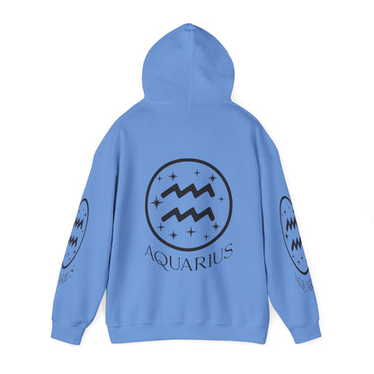 Aquarius Unisex Hooded Sweatshirt_Gildan 18500
