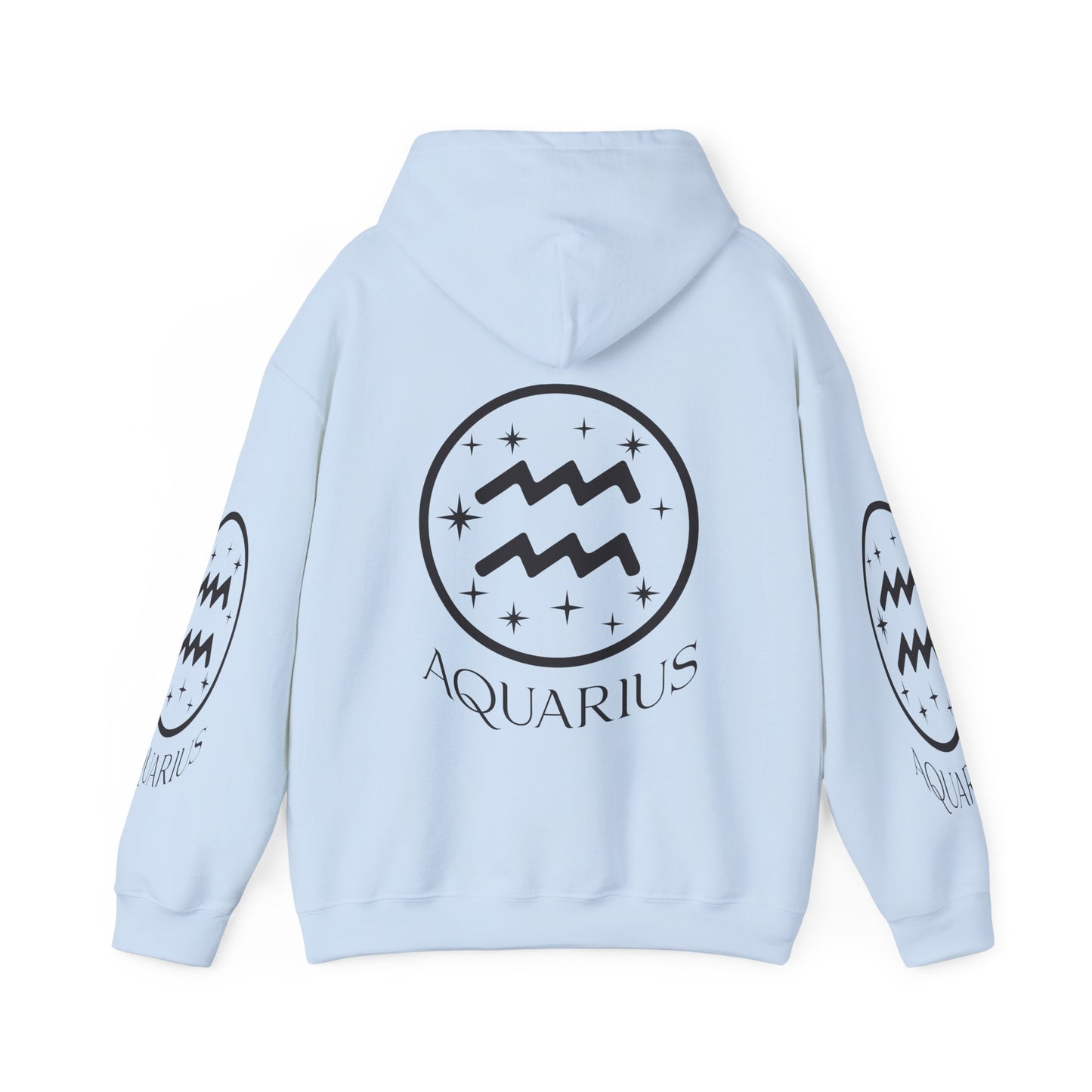 Aquarius Unisex Hooded Sweatshirt_Gildan 18500