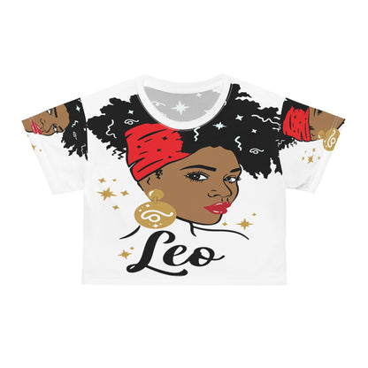 LeoNation Crop Tee - Unique Zodiac Design for Leo Lovers