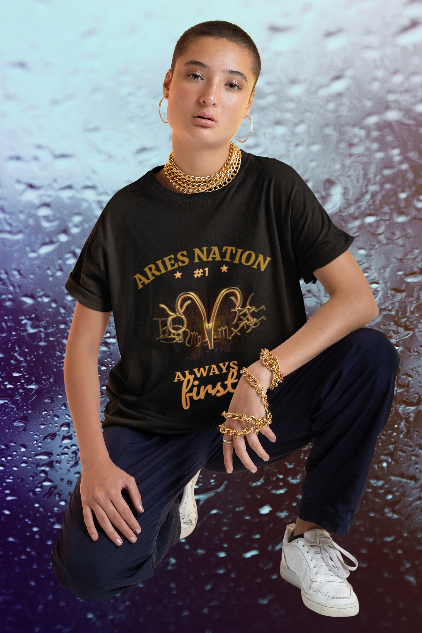 Aries Unisex Astrology Tee_Bella+Canvas